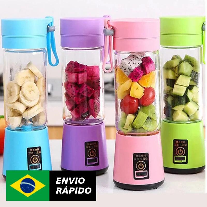 Mini liquidificador portátil de mão cabo USB portátil 6 laminas - Totalize